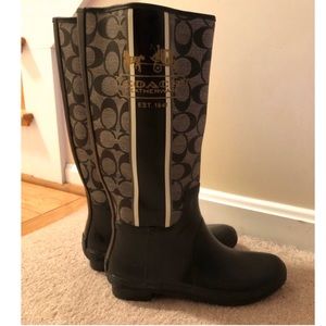 Authentic Coach Rain Boots